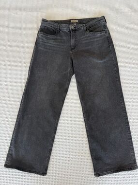 Kut from the Kloth Women's Washed Charcoal Wide Leg Jeans
